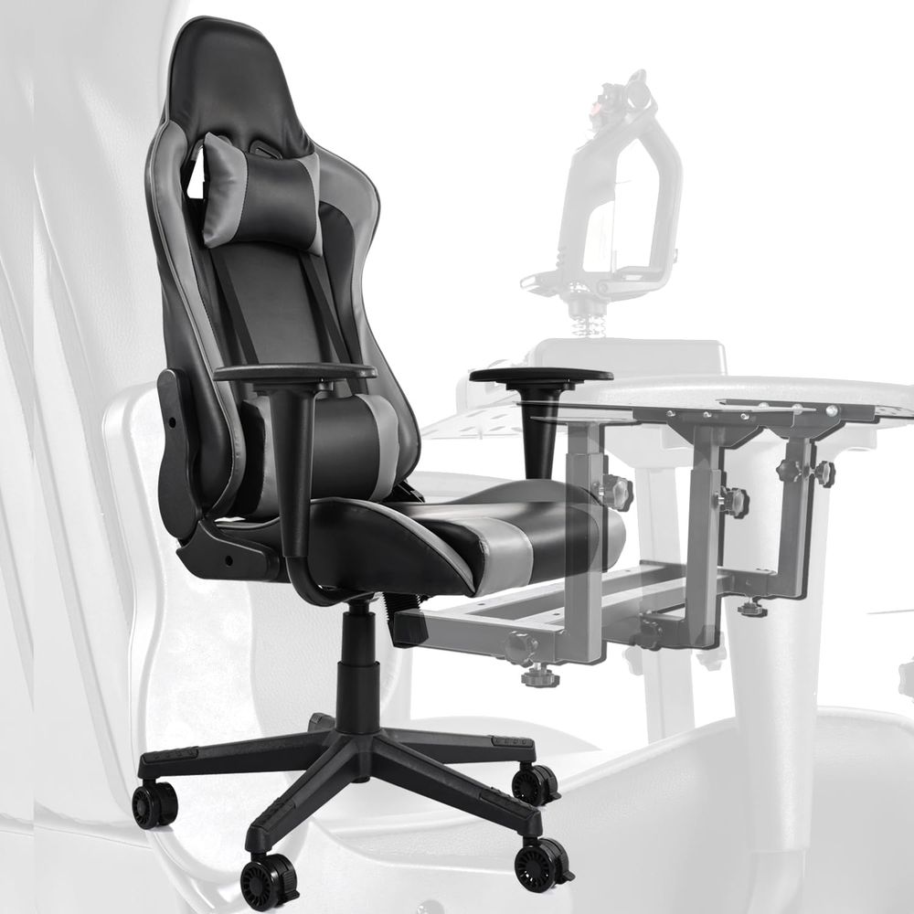 Chairs - High-Back Reclining Gaming Chair with Waist