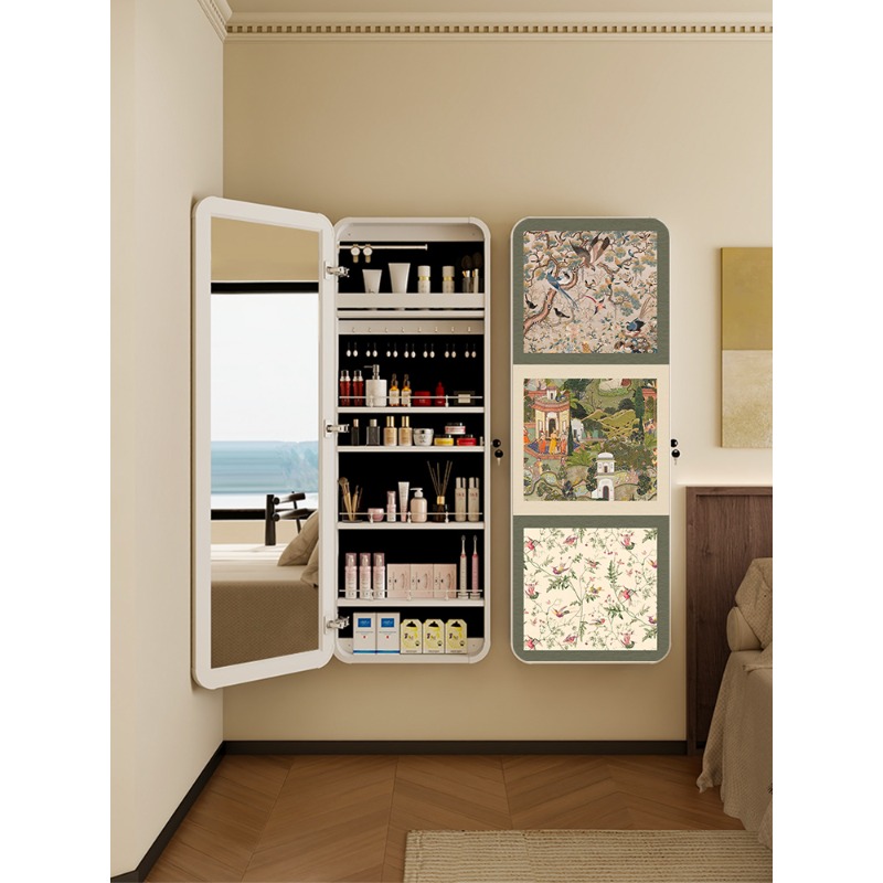 Full Length Mirror Jewelry Armoire - Full body hidden full-length mirror jewelry