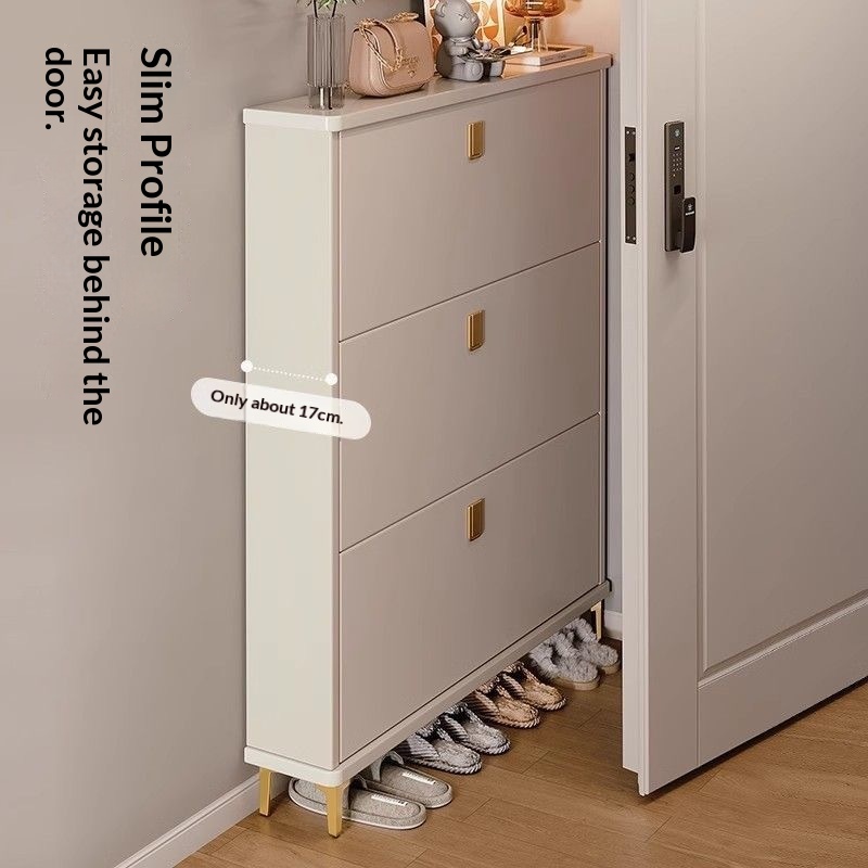 Shoe Rack Cabinet Narrow Entryway - Shoe Shelf Slim Tilt Shoe Cabinet