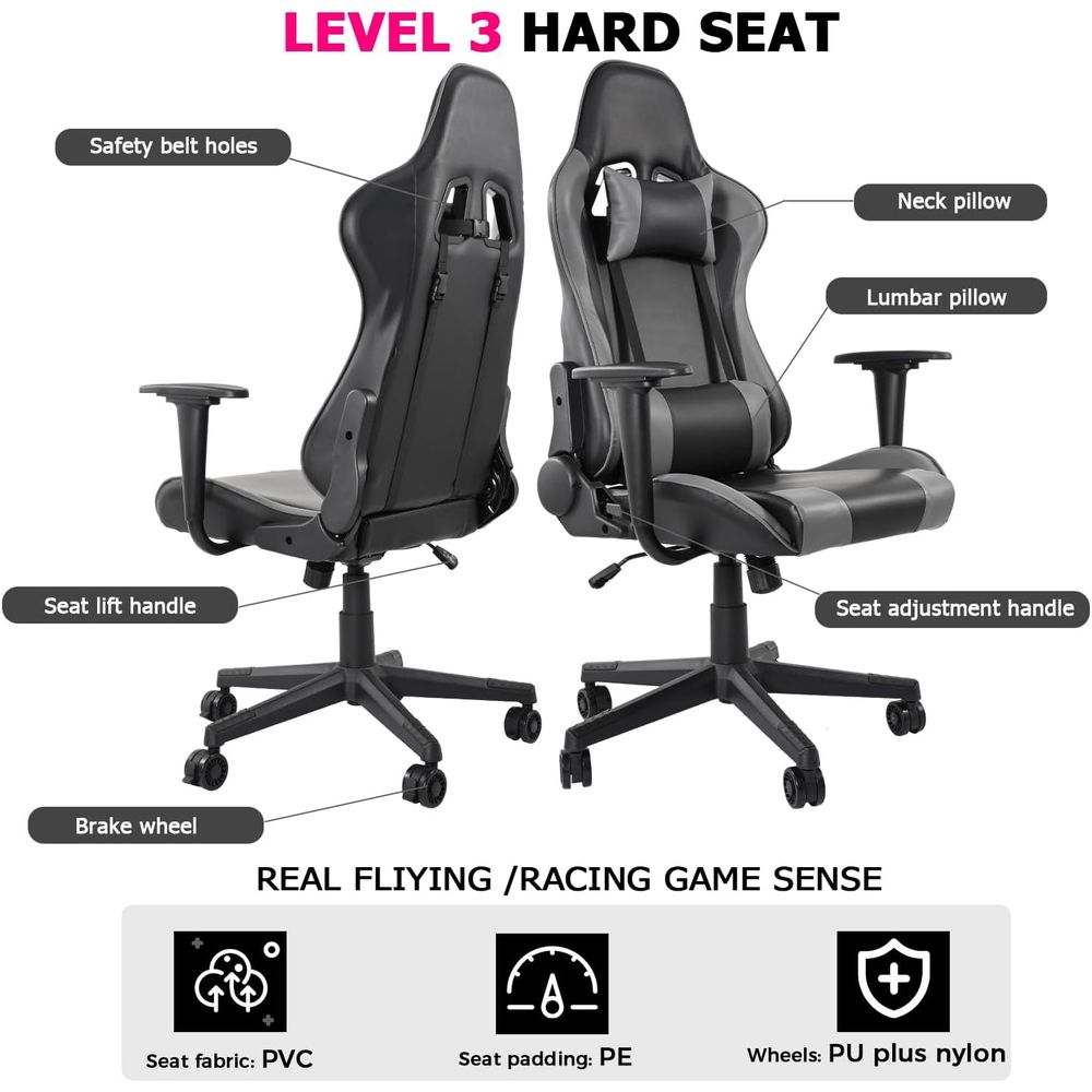 High-Back Reclining Gaming Cha - Chairs ulasan dan harga