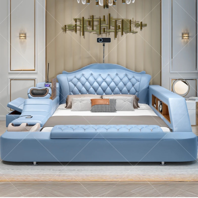 Headboard Storage Double Bed D - King Size Bed Frame With Storage Drawers ulasan dan harga