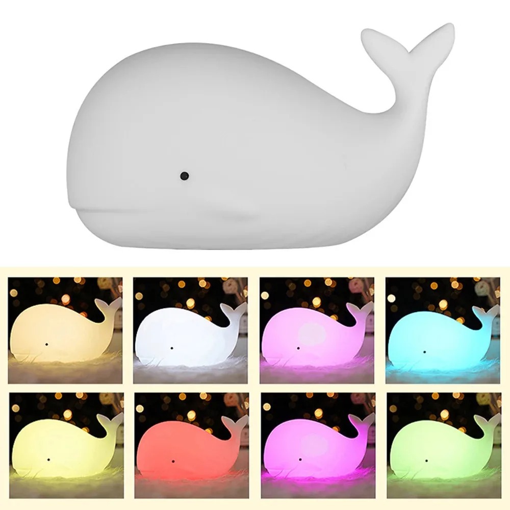 LED Night Light Cute Whale Car - Floating Nightstand With Led Light ulasan dan harga