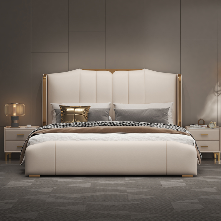 Modern Luxury Wooden Bedroom F - King Size Bed Frame With Storage Drawers ulasan dan harga