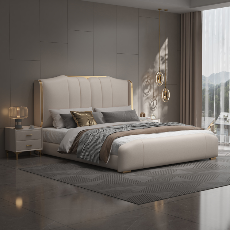 Modern Luxury Wooden Bedroom F - King Size Bed Frame With Storage Drawers ulasan dan harga