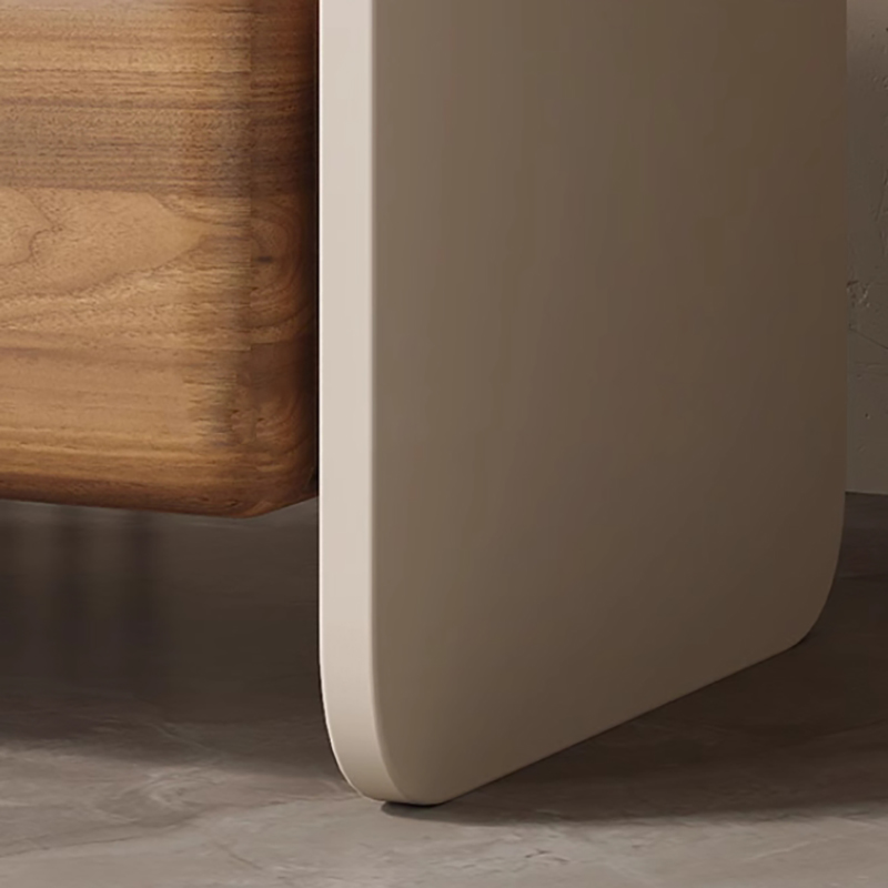 Luxury Solid Wood Rotating Nig - Solid Wood Nightstand 2 Drawers ulasan dan harga
