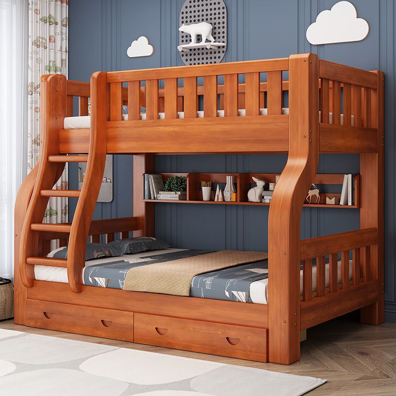 ko- Girls Adults Solid Wood Fr - Bunk Bed With Stairs And Slide ulasan dan harga