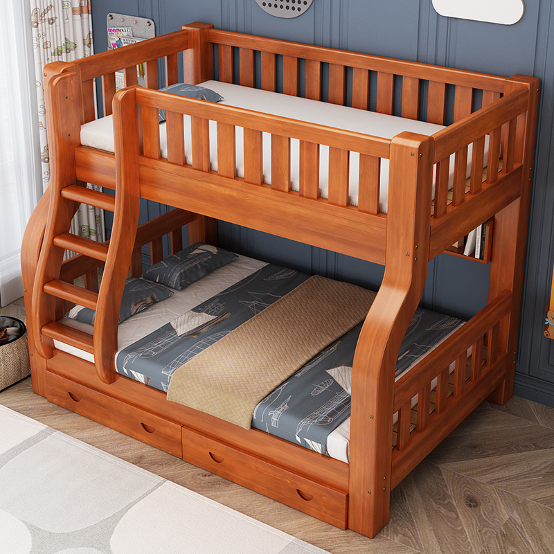 ko- Girls Adults Solid Wood Fr - Bunk Bed With Stairs And Slide ulasan dan harga
