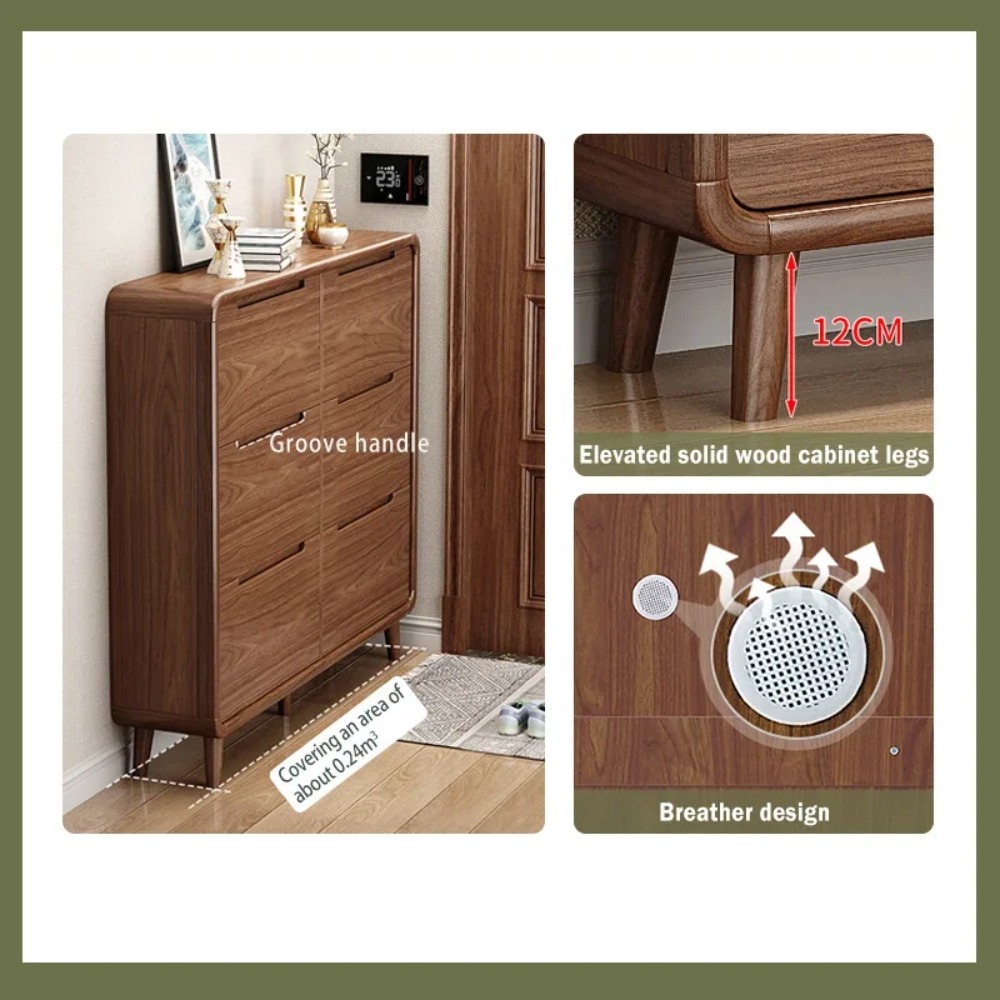 Slim Flip Door Shoe Cabinet Ru - Shoe Rack Cabinet Narrow Entryway ulasan dan harga