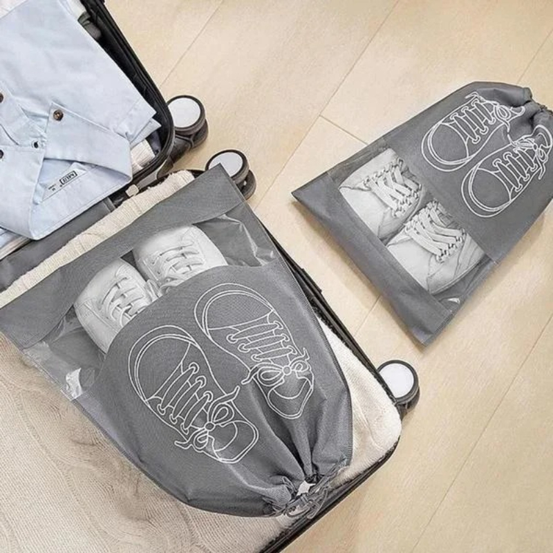 5/10/20Pcs Shoes Storage Bag C - Wardrobe Closet Portable Fabric Cover ulasan dan harga
