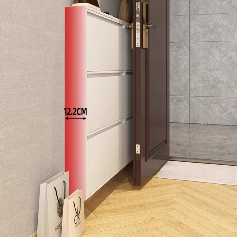 Modern Slim Shoe Cabinet, Larg - Shoe Rack Cabinet Narrow Entryway ulasan dan harga