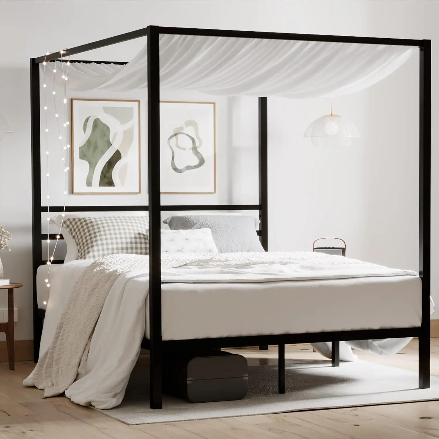 Queen Size Metal Canopy Bed Fr - Canopy Bed Frame Metal Queen ulasan dan harga