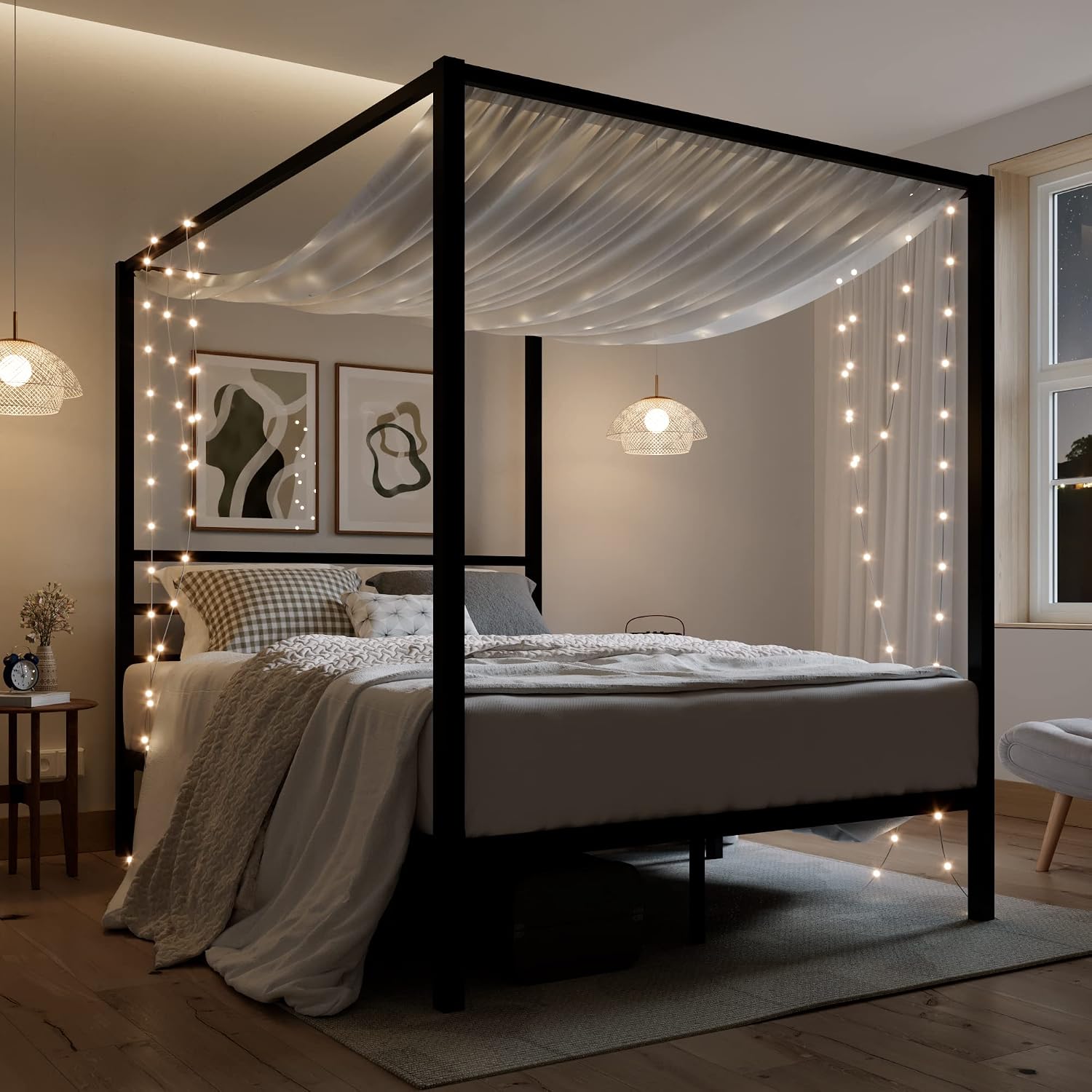 Metal Canopy Bed Frame Queen S - Canopy Bed Frame Metal Queen ulasan dan harga