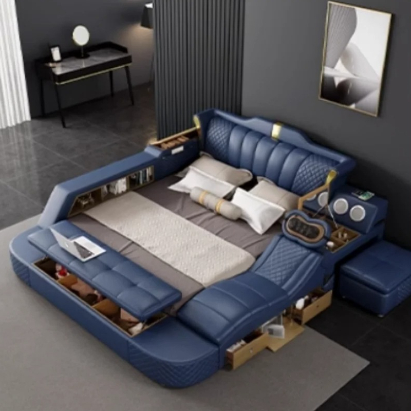 Wooden With Drawers Double Bed - King Size Bed Frame With Storage Drawers ulasan dan harga