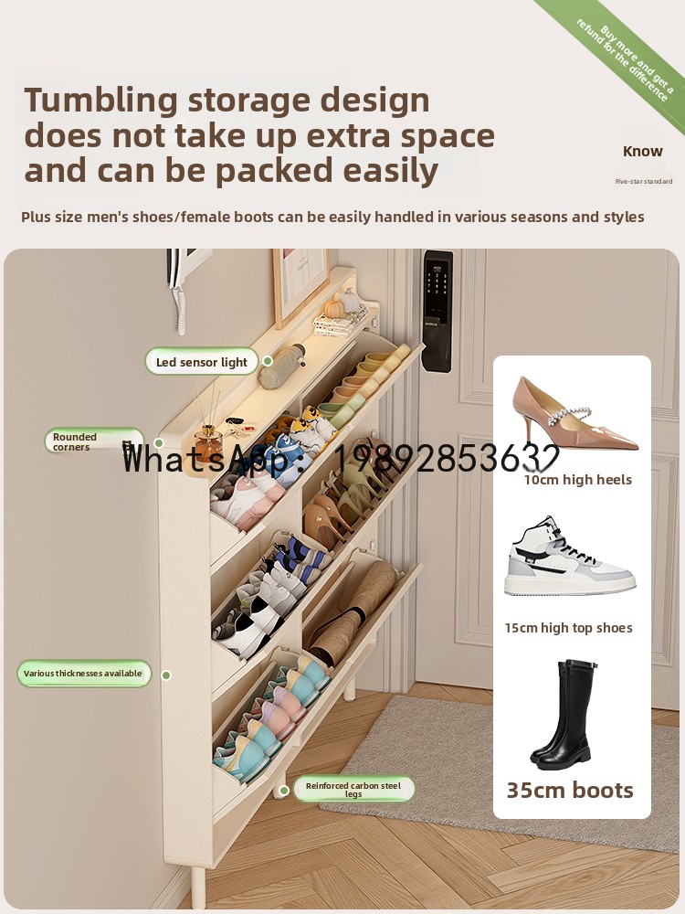 LYY Shoe Cabinet for Home Entr - Shoe Rack Cabinet Narrow Entryway ulasan dan harga