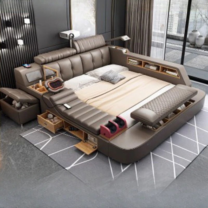 Headboard Storage Double Bed W - King Size Bed Frame With Storage Drawers ulasan dan harga