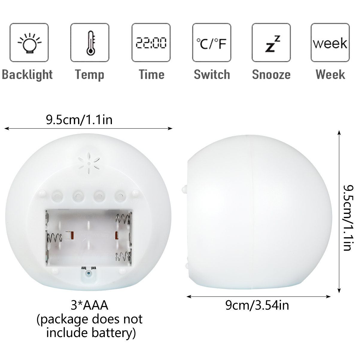 Kids Digital Alarm Clock LED M - Floating Nightstand With Led Light ulasan dan harga