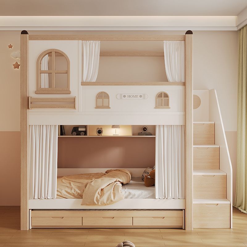 Children's Bunk Bed with Slide - Bunk Bed With Stairs And Slide ulasan dan harga