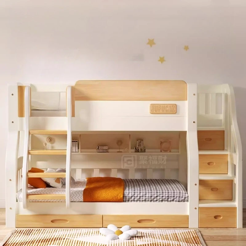 Loft Double Bed With Stairs Fr - King Size Bed Frame With Storage Drawers ulasan dan harga