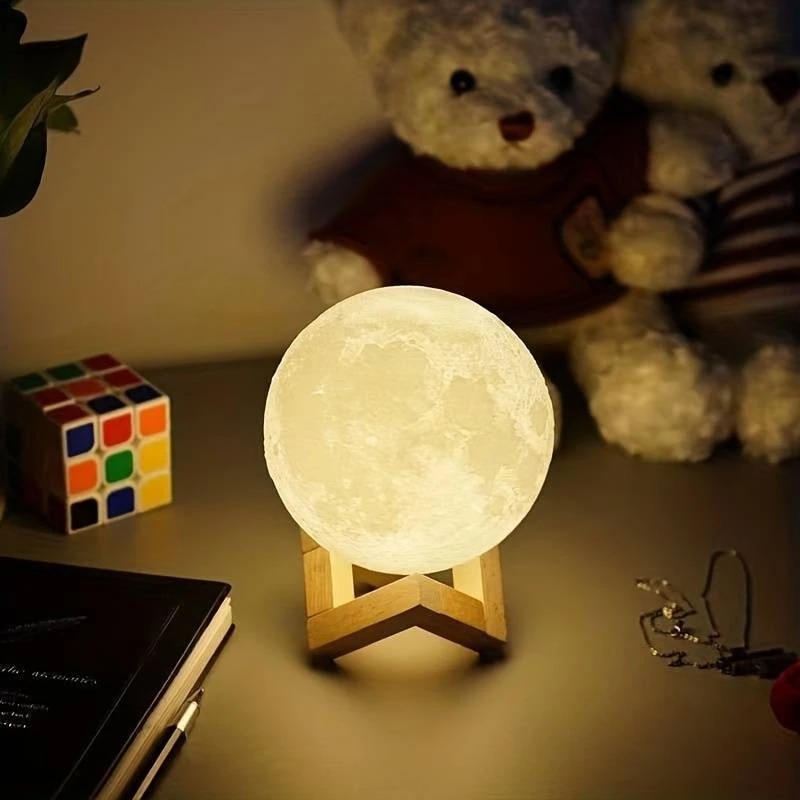 1 LED Moon Light Galaxy Light, - Floating Nightstand With Led Light ulasan dan harga