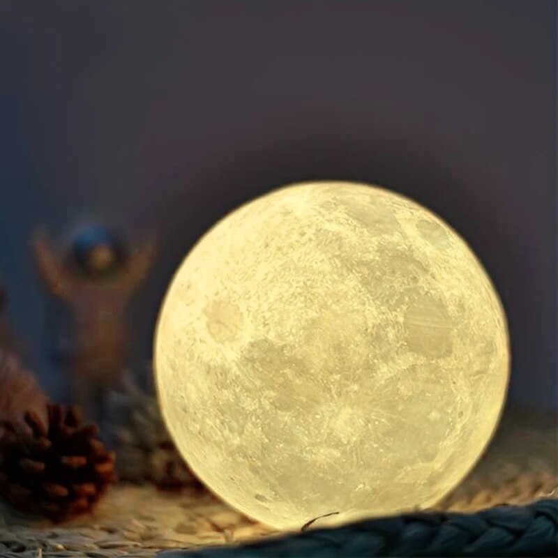 1 LED Moon Light Galaxy Light, - Floating Nightstand With Led Light ulasan dan harga