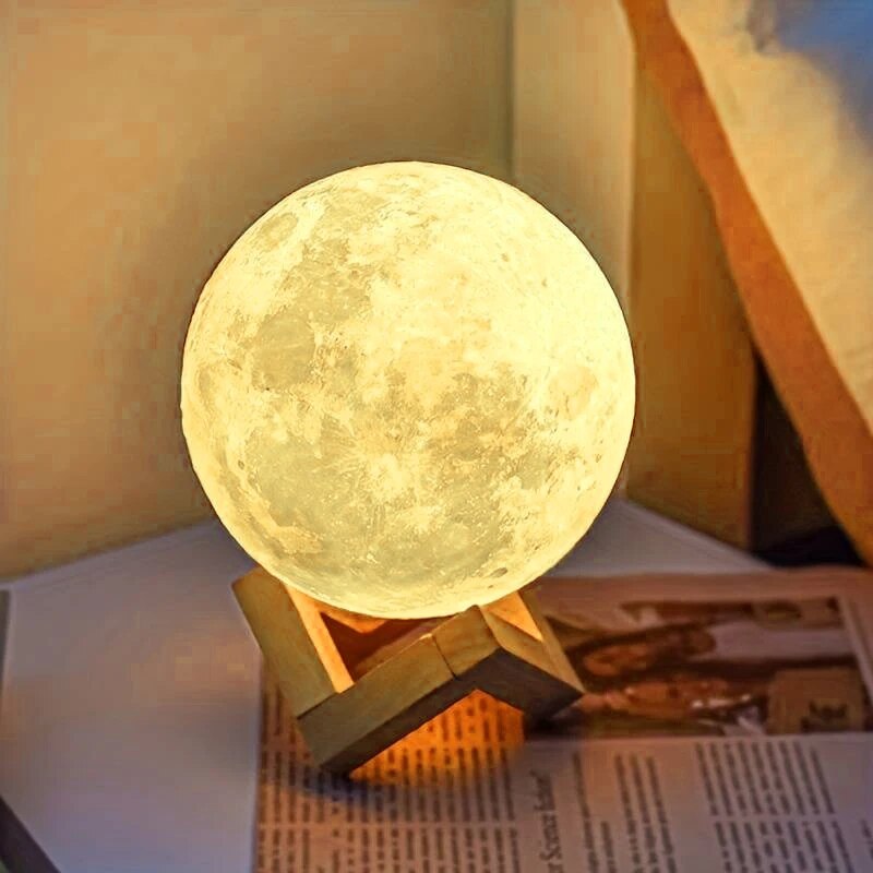 1 LED Moon Light Galaxy Light, - Floating Nightstand With Led Light ulasan dan harga
