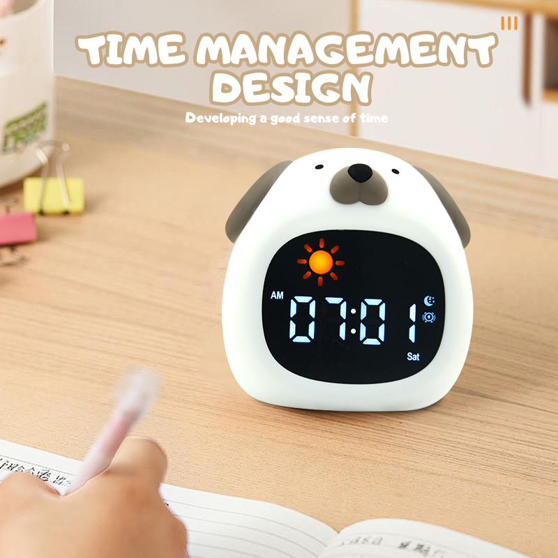 Night Light Clock Cat Baby Sle - Floating Nightstand With Led Light ulasan dan harga