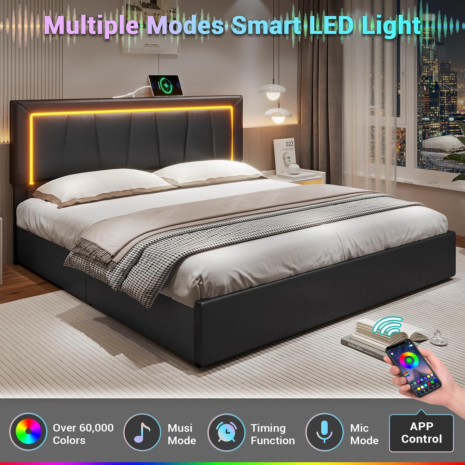 California King Bed Frame with - King Size Bed Frame With Storage Drawers ulasan dan harga