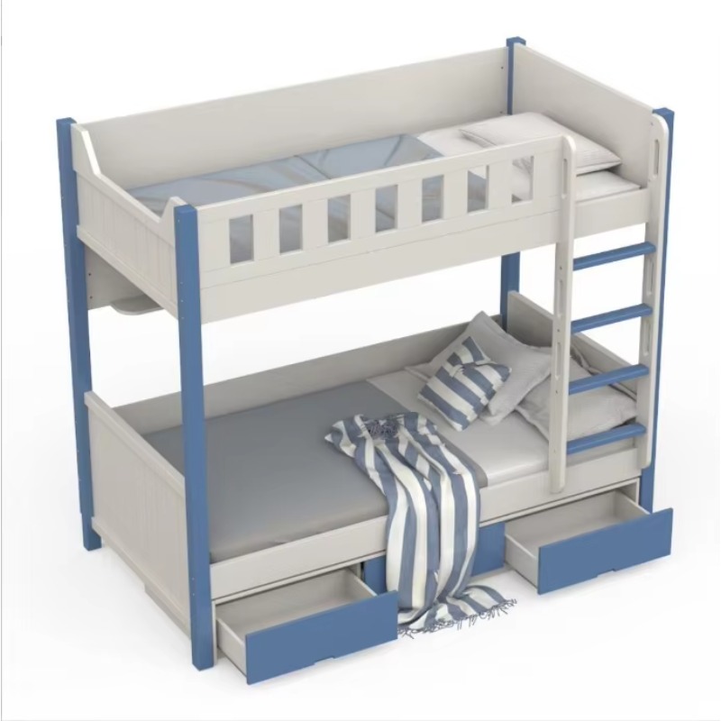 Bedroom Furniture Children Bed - Bunk Bed With Stairs And Slide ulasan dan harga