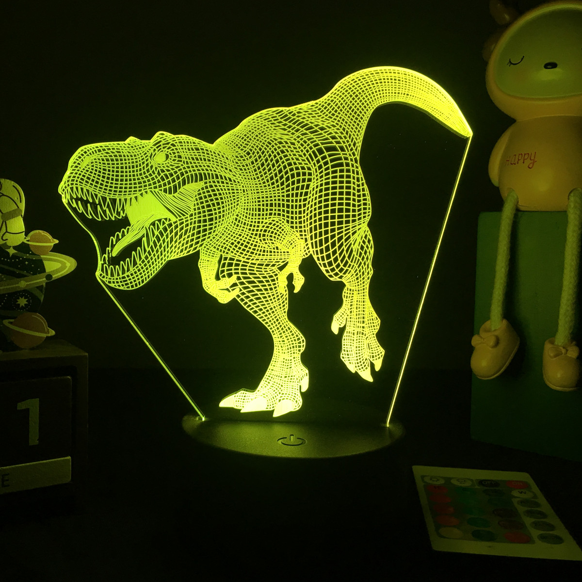 3D LED Dinosaur Nightlight For - Floating Nightstand With Led Light ulasan dan harga