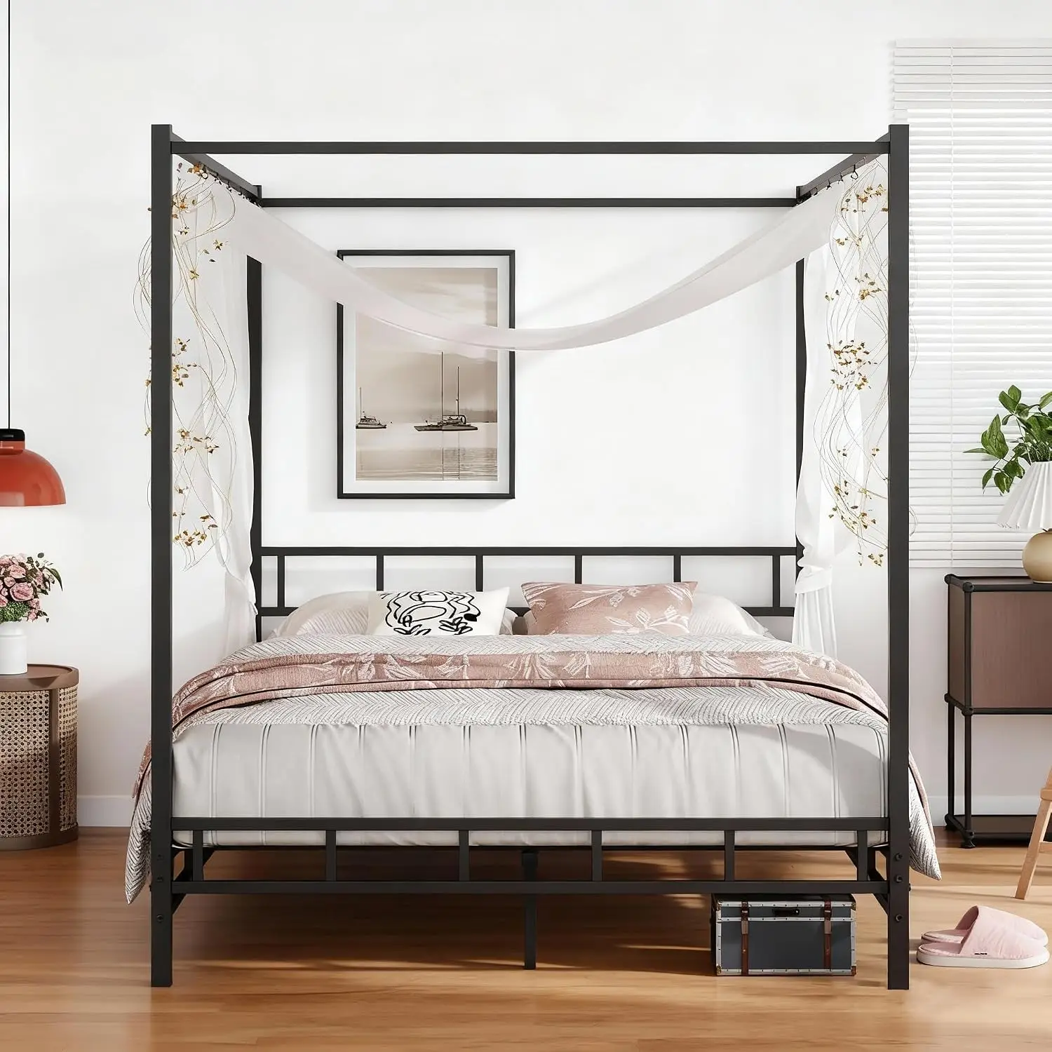 Metal Canopy Bed Frame Queen S - Canopy Bed Frame Metal Queen ulasan dan harga