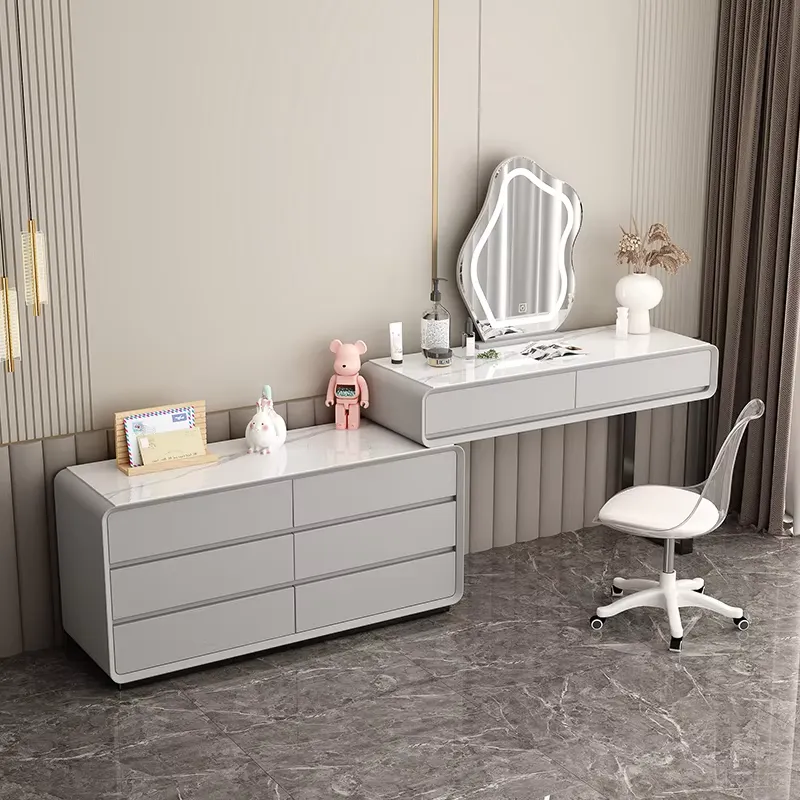 Modern Simple Light Makeup Van - Dressing Table Vanity With Lighted Mirror ulasan dan harga