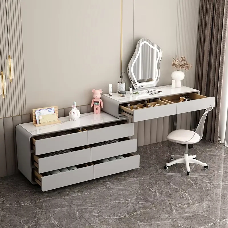 Modern Simple Light Makeup Van - Dressing Table Vanity With Lighted Mirror ulasan dan harga