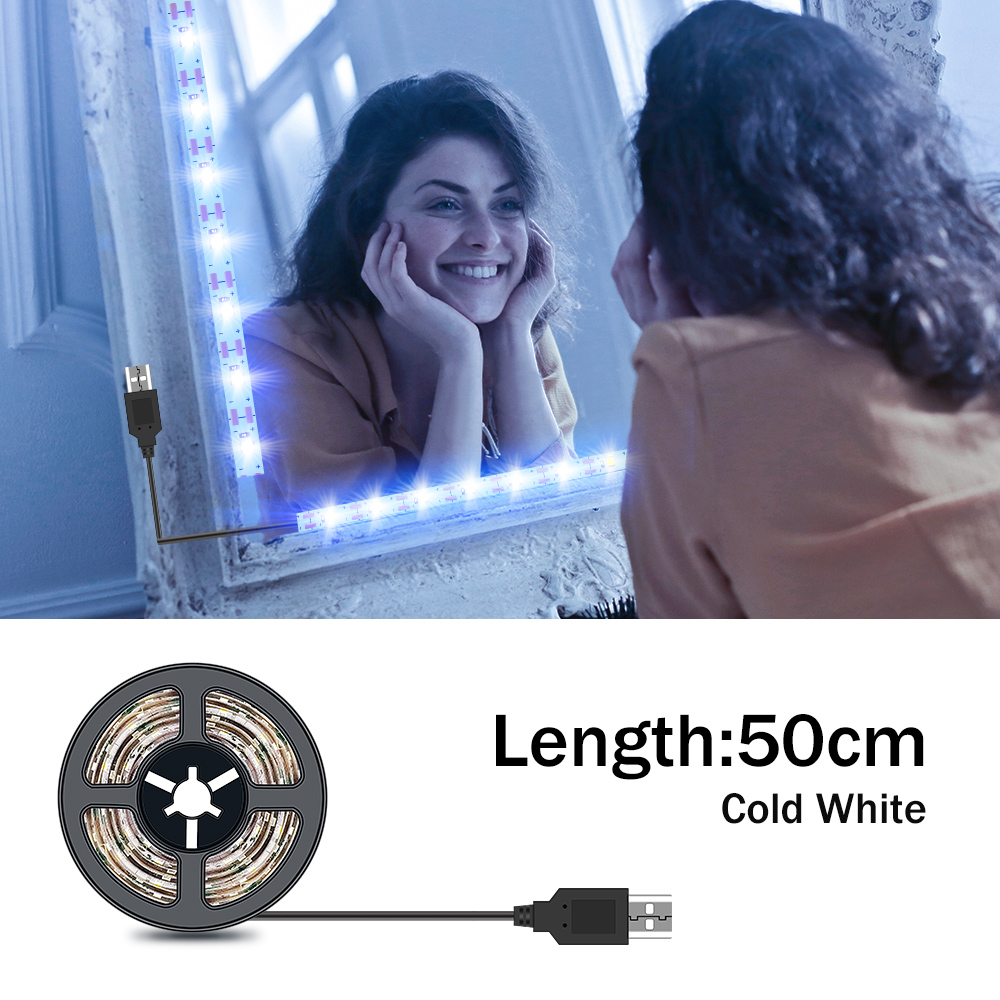 DC5V LED Makeup Mirror Light S - Dressing Table Vanity With Lighted Mirror ulasan dan harga