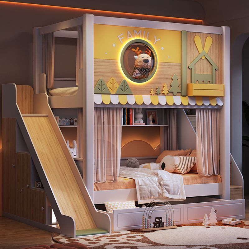 *Modern Forest Theme Kids Bunk - Bunk Bed With Stairs And Slide ulasan dan harga