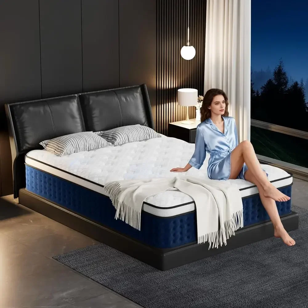 12 Inch Hybrid Mattress Queen  - Memory Foam Mattress In A Box Queen ulasan dan harga