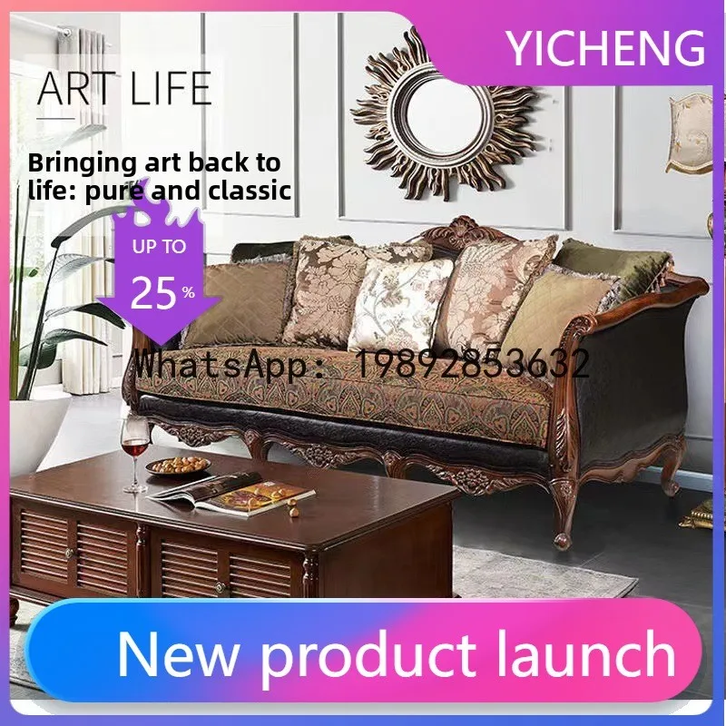 H5.15  all-solid wood sofa lea - Sofas ulasan dan harga