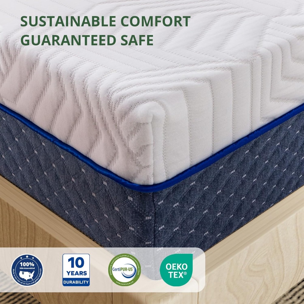 14 Inch Queen Size Gel Memory  - Memory Foam Mattress In A Box Queen ulasan dan harga